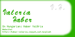 valeria haber business card