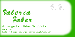 valeria haber business card